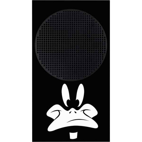 Looney Tunes Daffy Duck Plain Black and White Xbox Series S Console Skin